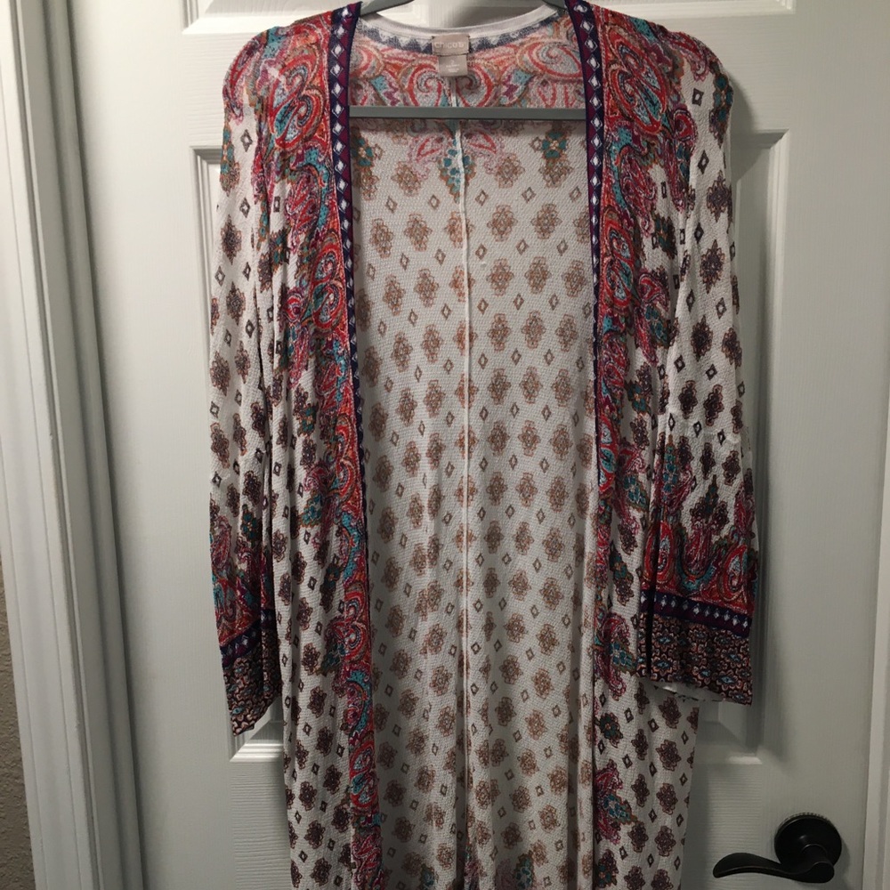 Chico’s Lightweight Duster/Jacket Size L